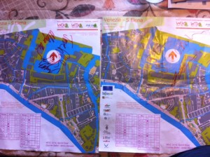 Fangirl-ing: WOC maps with signatures of podium guys/gals