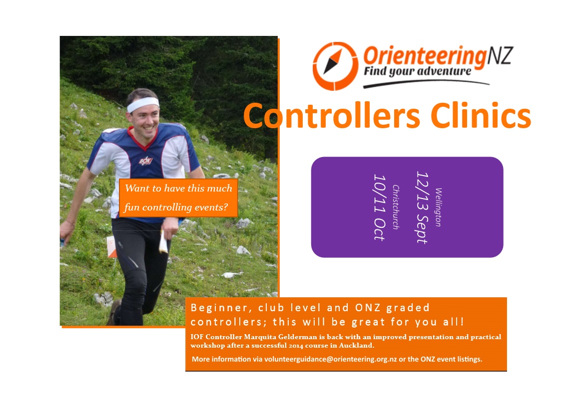 Orienteering NZ Controllers Clinics – Wellington & Christchurch