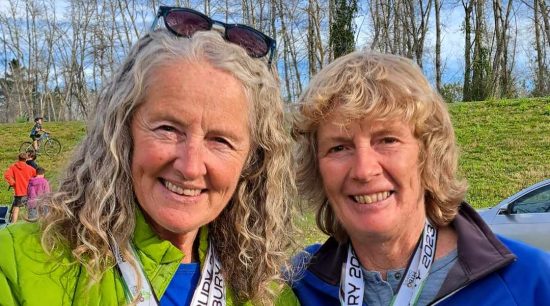 Sally Dickson & Deb Bain  |  Just add MTB bikes 