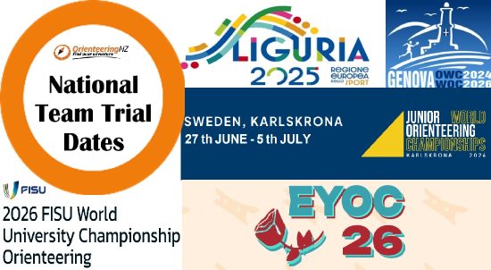 NZ Team Trial Dates | 2026 WOC, JWOC, EYOC, WUOC NZ Team Trial Dates | 2026 WOC, JWOC, EYOC, WUOC